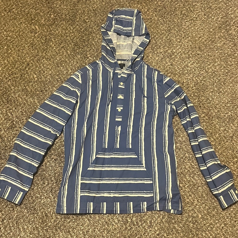 J. Crew Cotton Hooded Shirt